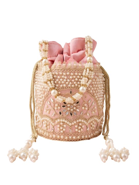 Image of Adiva Potli Handbags For Women | Potli Bags For Ladies For Wedding | Potli Bags For Women | Wedding Bags For Woman | Batwa Potlis Hand Bag | Designer Potli Bag For Ladies For Marriage
