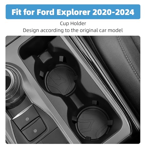 Inserto para portavasos compatible Ford Explorer 2020-2024 miniatura 2
