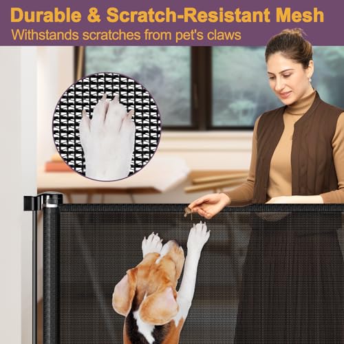 42-Tall-X-100-Extra-Wide-Retractable-Baby-Gates-for-Large-Openings-Extra-Tall-Dog-Gates-for-Doorways-Extra-Tall-Pet-Gate-Indoor-Outdoor-Long-Baby-Gate-Extra-Tall-Mesh-Gate-Black