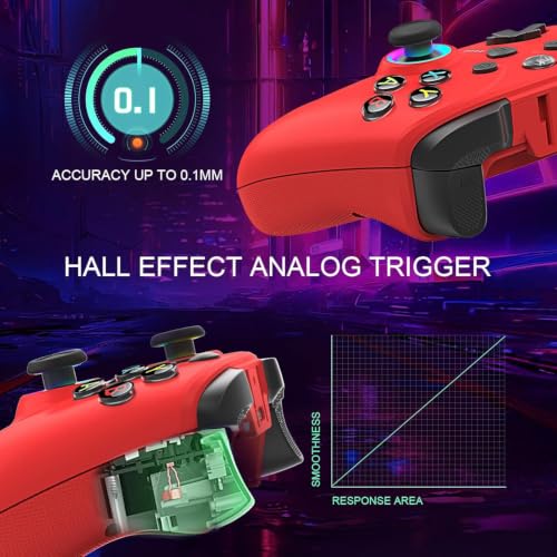 Image of UGAME Wired Controller for Xbox Series X|S, Black Gamepad works with Xbox One /PS4 /Switch /PC with RGB Lighting, Turbo, Back Paddles