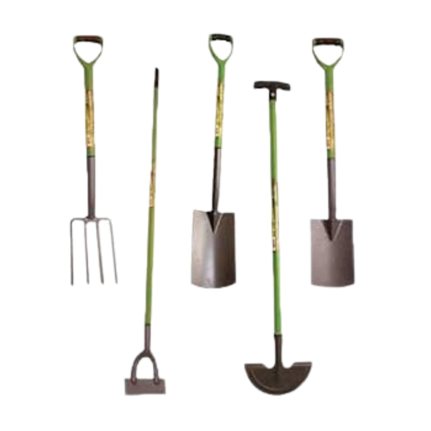Garden Mile 5pc Long Handled Gardening Tools Set Includes Lawn Edger Edging Spade Carbon Steel Shovel Heavy Duty Dutch Hoe Garden Fork And Spade Set Edging Tool Digging Tools