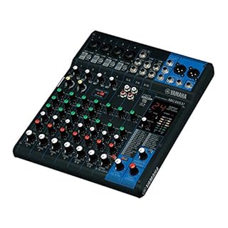 Yamaha MG10XU 10-Channel Analog Mixer, with 4 Microphone Preamps, 3 Dedicated Stereo Line Channels, 1 Aux Send, EQ, 1-knob Compressors, and Digital Effects