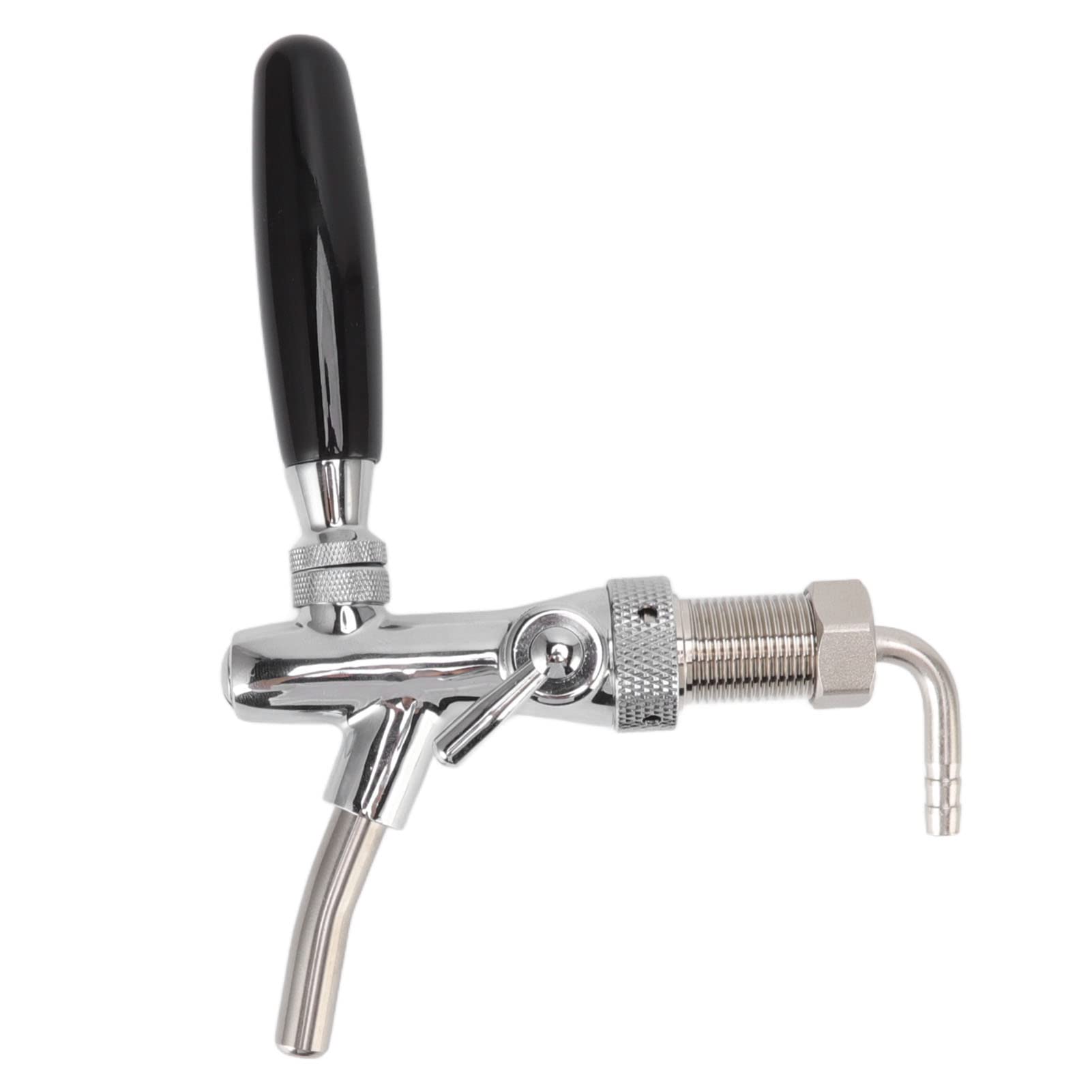 G5/8 Bierzapfhahn, Fassbierzapfhahn aus Edelstahl 304, Bierzapfhahn mit Brunnenausguss, Kegerator-Bierhahn, Klassischer Bierzapfhahn, Kegerator-Ersatzteile für Homebrew