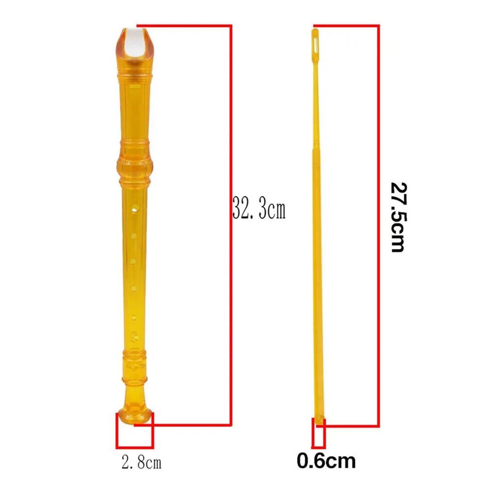 Flauto Dolce Professionale Materiale ABS Del Flauto Dolce Soprano Staccabile (strumento A Fiato)(Yellow)