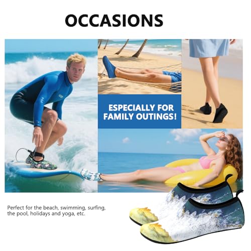 Image of Water Shoes for Women Men Quick-Dry Barefoot Aqua Socks Swim Pool Non Slip Surf Yoga Exercise Outdoor Trave Essentials