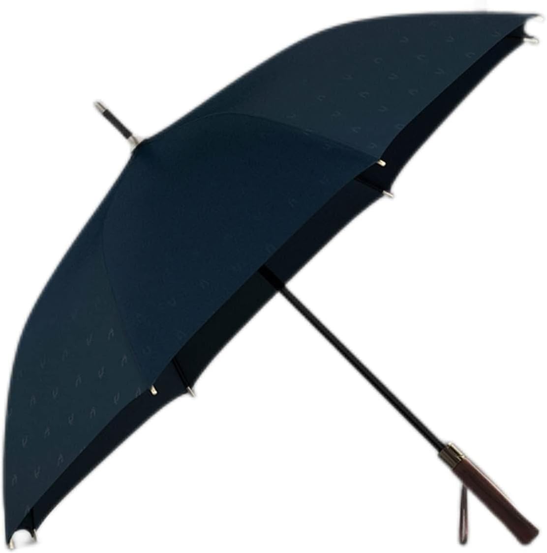 Portable 8 Ribs Stick Umbrella, 210T Double Layer Thickened Rain Umbrellas,120Cm/47In Auto Open Long Straight Handle Umbrella for Car Rain Outdoor (Blue)，Blue
