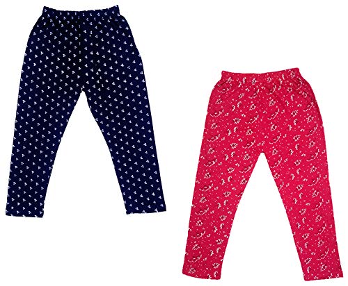 Image of indi weaves Girls Super Soft Cotton Solid Capri Pants Pack of 2