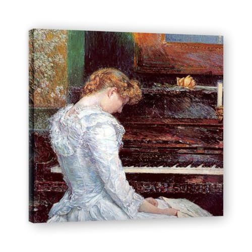 Reproductions Tableau sur Toile Childe Hassam La Sonate 2 Châssis Bois Haut de Gamme
