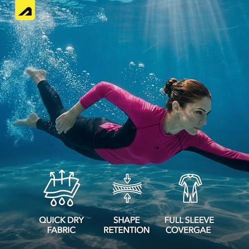 Image of Boldfit Swimming Tops for Women Swimming Suit Costume Stretchable Swim Top for Women
