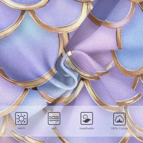 Gold Purple Mermaid Scales Toddler Boy's Underwear 2T 202c00563