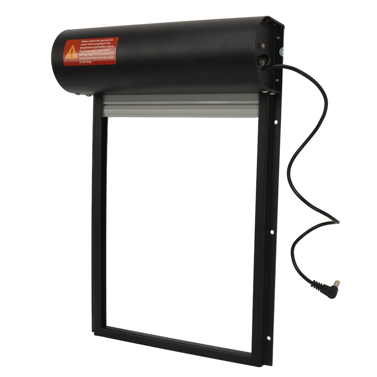 Generic Puerta Automática para Gallinero con Función de Temporizador, Energía Solar para Granjas Avícolas de Patio Trasero, Diseño Ligero Seguro y Resistente (Black)
