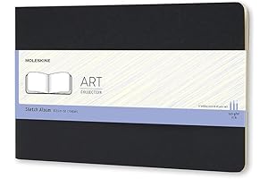 Moleskin 8.5 x 11 Large Plain/Black Sketch Album: Perfect for Artists, Designers, and Creative Thinkers