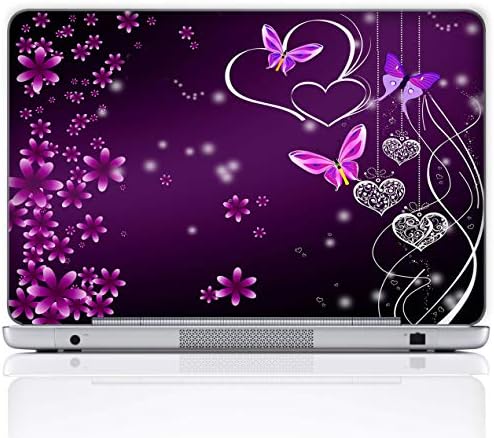 Amazon Com Meffort Inc 13 13 3 英吋筆記型電腦皮膚貼紙封面藝術貼花 含2 個護腕 紫色蝴蝶心 Everything Else Amazon Com Meffort Inc 13 13 3 英吋筆記型電腦皮膚貼紙封面藝術貼花 含2 個護腕 紫色蝴蝶心 Everything Else