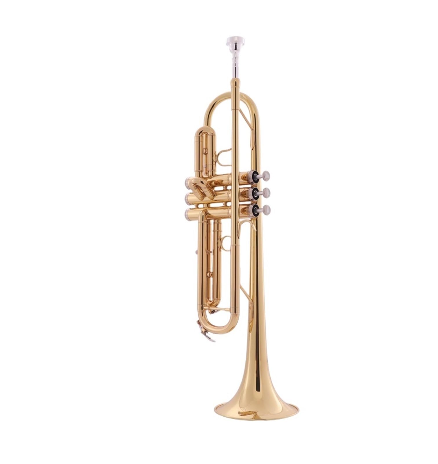 trąbka instrument Instrument Trąbkowy Dla Początkujących Uczniów B-dur, Profesjonalny Zespół Trąbkowy, Instrument Dęty Blaszany (Color : 02)