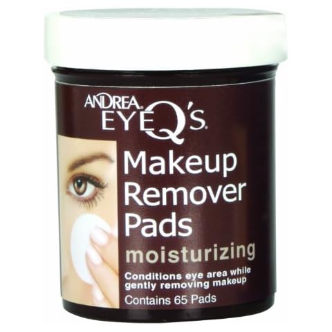 Andrea Eye Q's Moisturizing Eye Makeup Remover Pads, 65-Count (Pack of 3) Cover