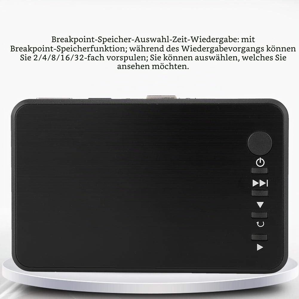 Festplatten-Player, tragbarer 4K HDMI USB3.0HDM Media Player, 1080P Full HD HDMI Digital Media Player, verwendet für Spiele, Streaming Media, Unterricht(Mich)