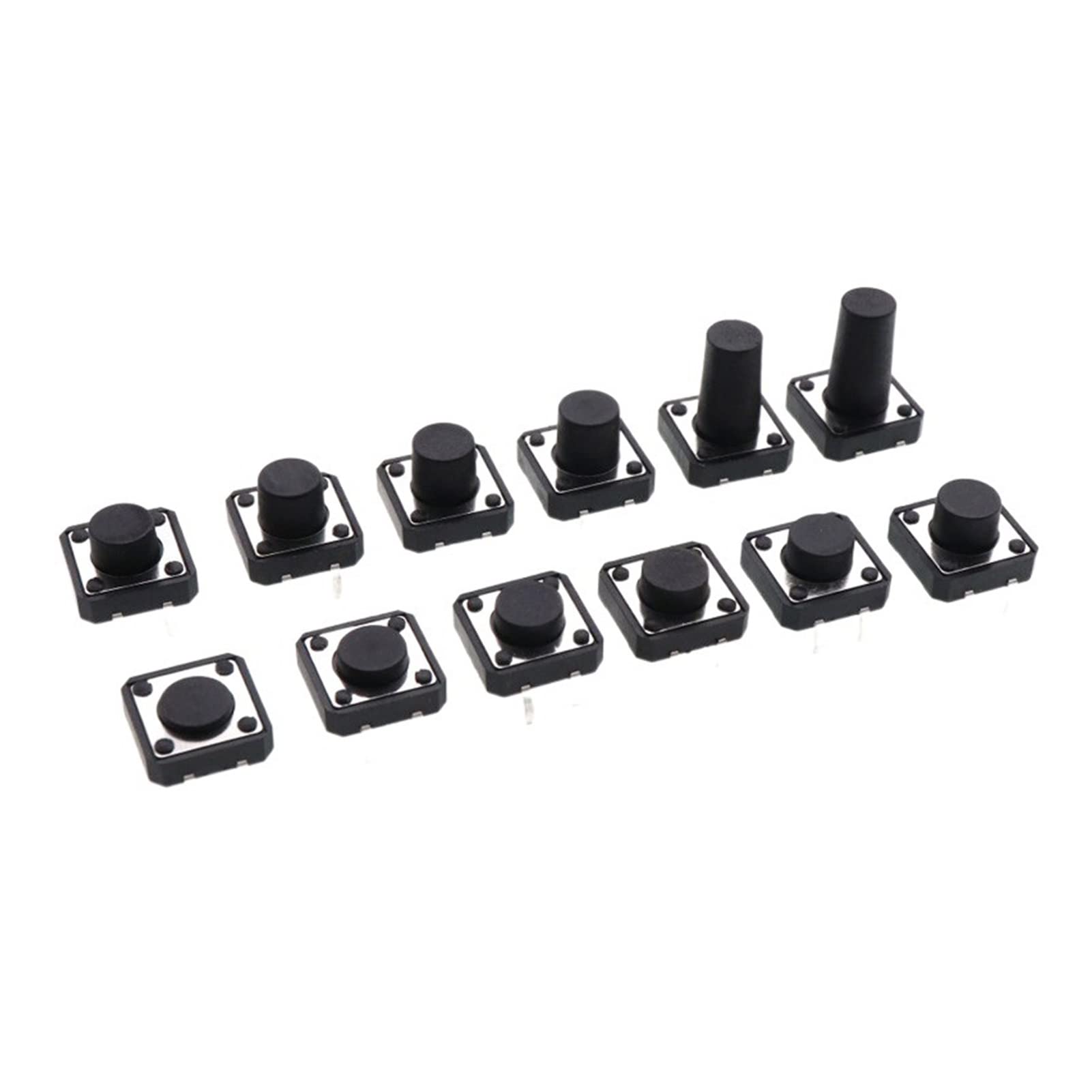 JFQOWCMP Rocker Switch 50pcs 12X12 Tact Switch DIP 4 Pin Key Switch Micro Switch 4P 12 * 12 * 4.3MM/5MM/6MM/7MM/8MM/9MM/10MM/12MM(12x12x8mm)