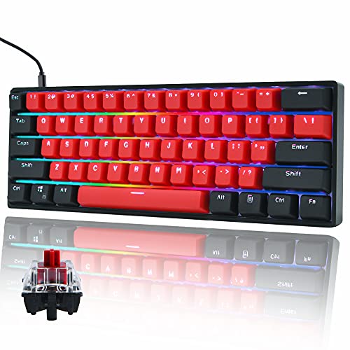 Clavier mécanique filaire 60% parfait pour le streaming et le jeu en espace restreint