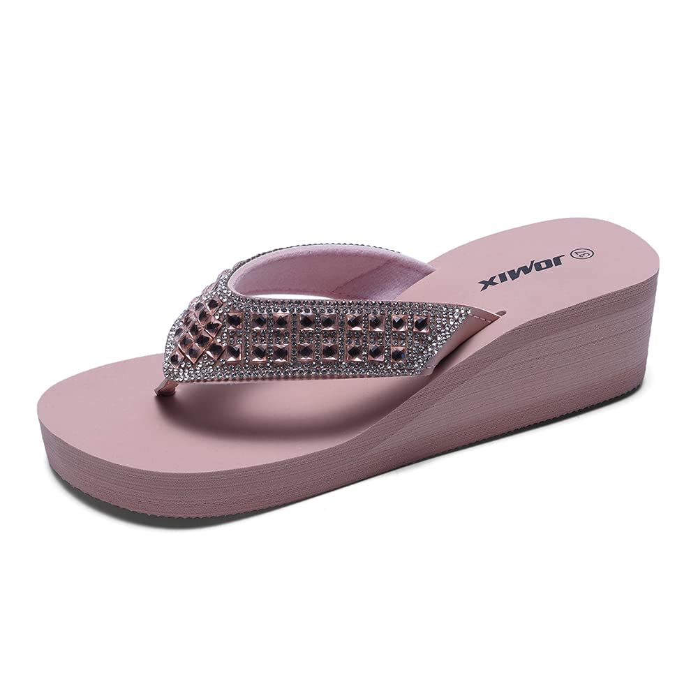 JOMIX Infradito Donna Eleganti Ciabatte Zeppa Casa Mare Piscina