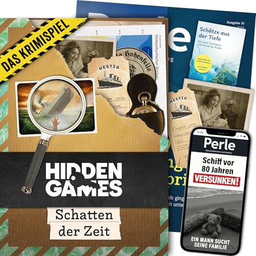 Hidden Games Tatort - Schatten der Zeit | Krimispiel | Krimi Game | Kriminalfall lösen | Kriminalfälle | Detektivspiel | Escape Room Spiel | Cold Case | Verbrechen aufklären | Mordfall lösen Spiel
