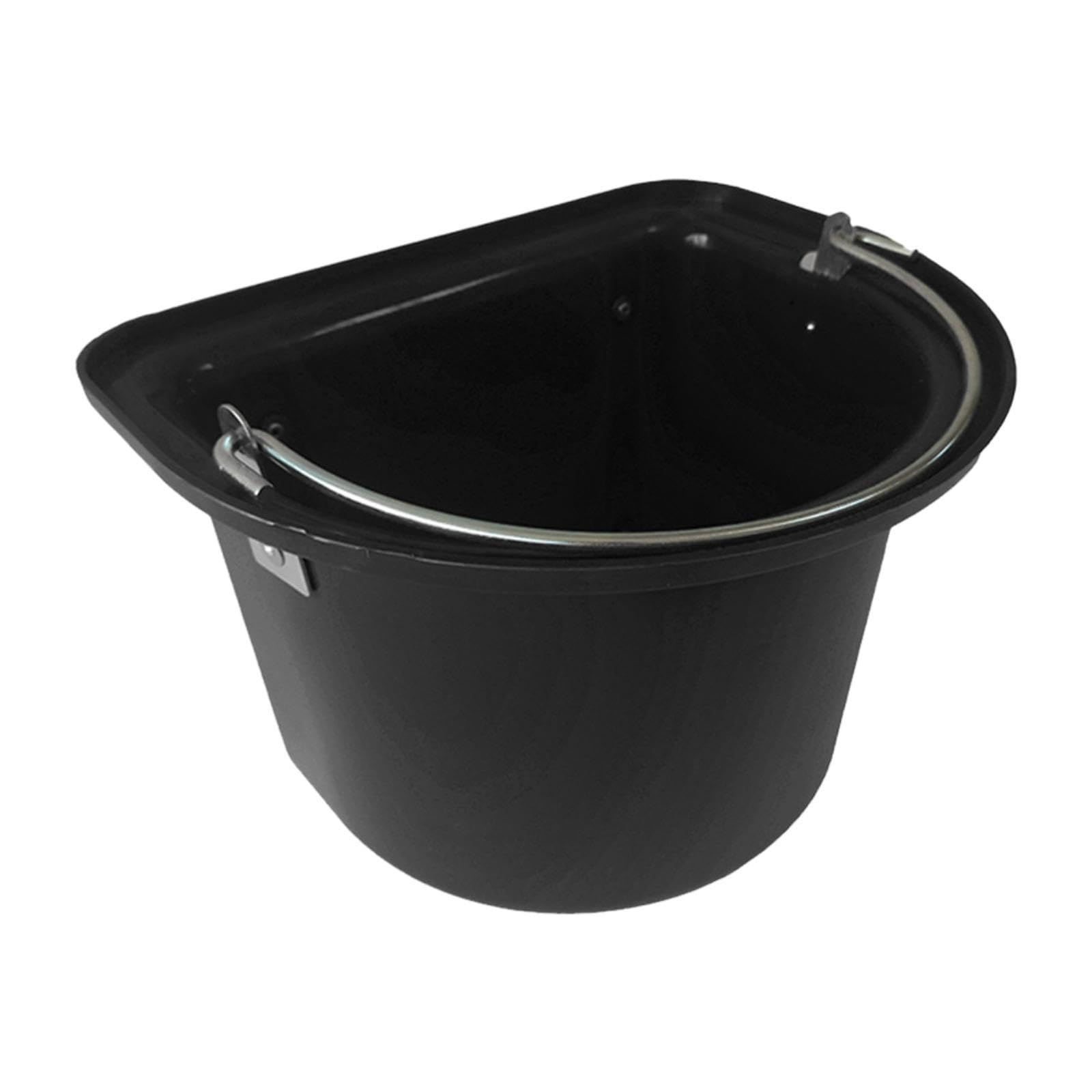 Cubo para de Caballos, Contenedor de Alimentación para Ganado, Resistente, Fácil de Limpiar, con Forma de D, Exterior, Resistente.