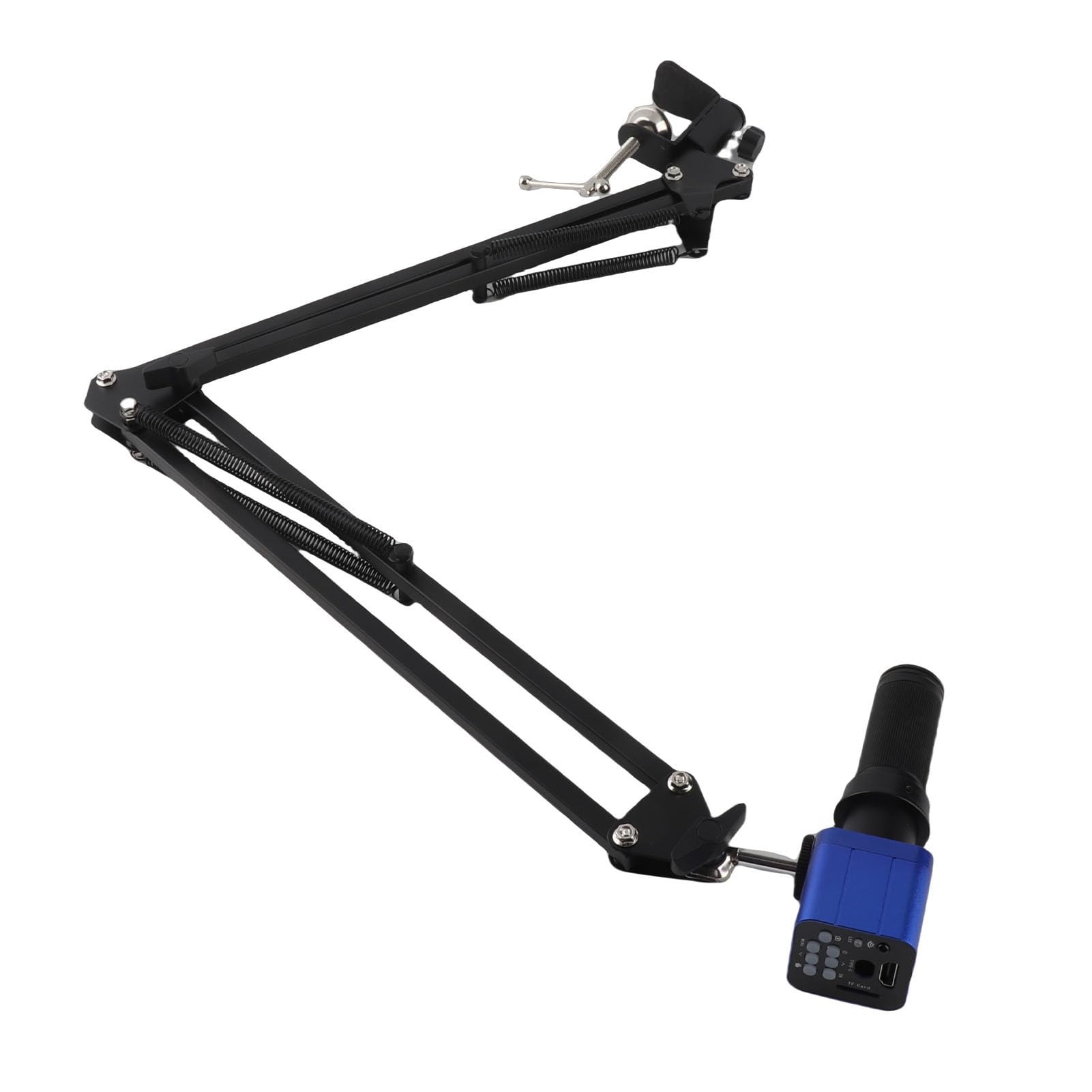 LiebeWH Microscopio Digitale Camera 24MP 1080P, Obiettivo C-Mount 150X con Anello LED 56 Luci, per Software di Misurazione su PC (Spina europea)