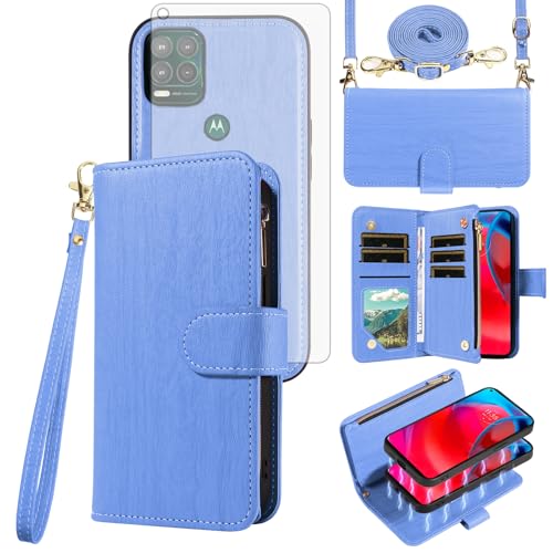 Protection Moto G Stylus 5G 2021 portefeuille magnétique porte-cartes Asuwish