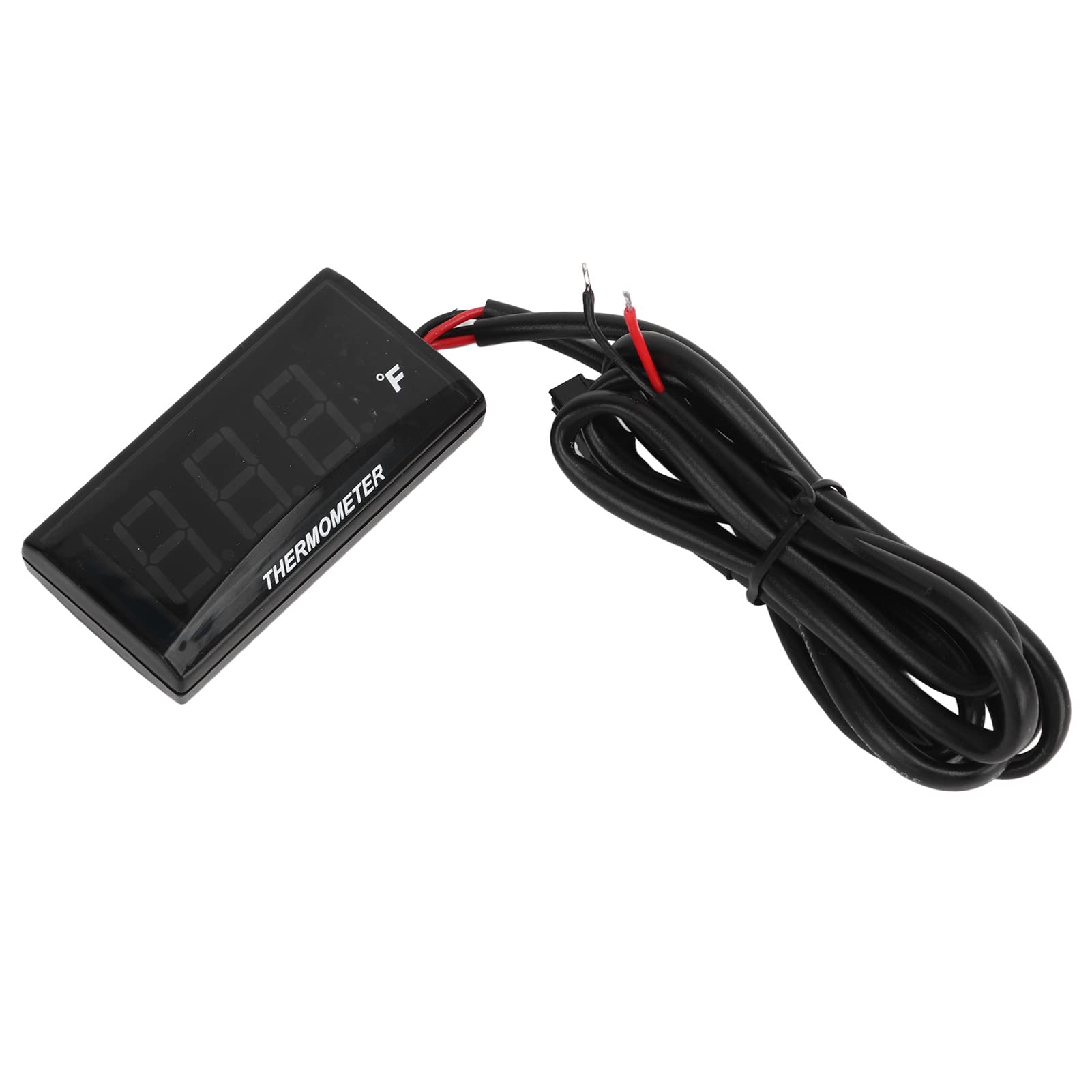 Jauge de Température d'eau de Moto Écran LCD Ultra Fin Boîtier ABS Compteur de Température d'eau pour Modification DC12V Bleu Quad Square Instrument Jauge de Température d'eau