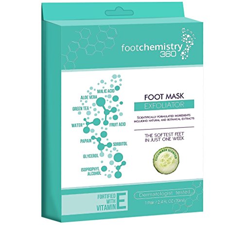 Foot Peel Mask, Exfoliate Feet & Get Rid of Calluses, Dry Dead Skin, & Bacteria. Repair Heels With Comfortable Sock Booties For Soft New Smooth Skin On Your Feet in One Week- Foot Chemistry