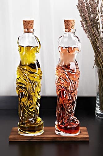 Polenart Venus Liquor Decanter With Cork Stopper Woman Shaped Whiskey Decanter Wine Carafe Decanter Durable Thick Glass 27 Oz 800 Ml Turkish Glass Bottles thumb #1