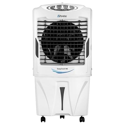 Hypher EazyCool-90 Desert Air Cooler with Ice Chamber, High Density HoneyComb, 90L large water tank, 3 Speed control, Powerfull air throw for Home and Office with1 Year Brand's warranty.