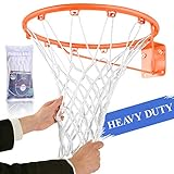 Spring Meow Basketball Net - Outdoor Net Replacement Heavy Duty - Basketball Hoop Net - Fits Standard 12 Loops Rim
