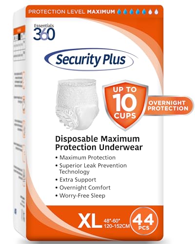 Essentials 360 Security Plus XL Adult Overnight Diapers