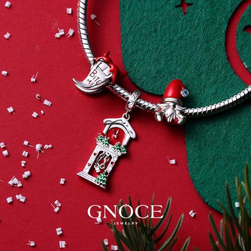 Image of GNOCE Christmas Charm Silver Plated & Sterling Silver Bracelet Gift