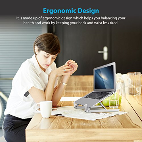 Image of Portronics POR-835 My Buddy Lite Foldable Laptop Stand (Silver)