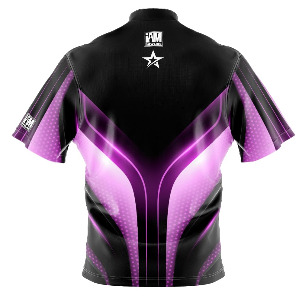 Logo Infusion I AM Bowling Jersey Short Sleeve Sash Collar 2333-RG1 Made in USA ROTO GRIP1 (US, Alpha, X-Large, Regular, Regular, Multi)