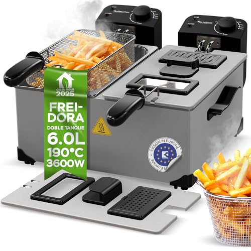 Freidora doble de zona fría   2x 3L