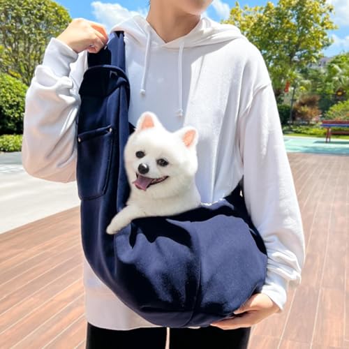 Correa transportadora para perros medianos, bolso de transporte ajustable para mascotas y gatos 7