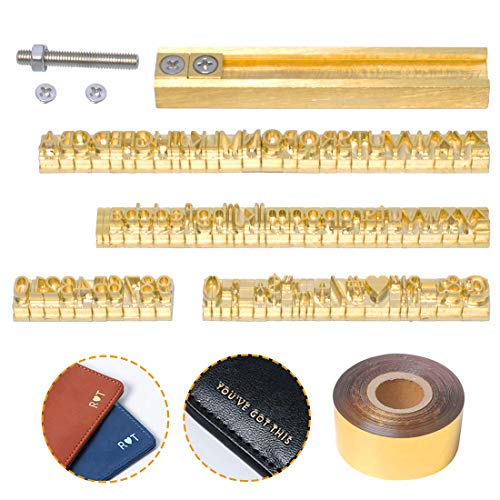 Hot Foil Stamping Letter Molds, Copper Brass Stamping Flexible Numbers/Alphabets/Symbols/Characters Customization Font Character Molding, CNC Engraving Molds for Hot Foil Stamping Machine