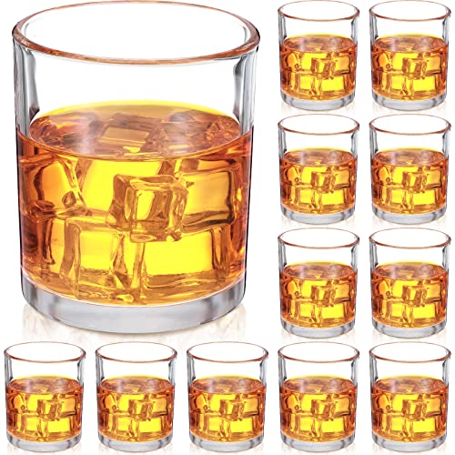Mimorou 12 Pack Whiskey Glasses 10 oz Old Fashioned Glasses in Bar and Party Bourbon Glass, Rocks Glass, Cocktail Liquor Whiskey Lover Gift Christmas Gifts for Men, Dad, Father(Classic)