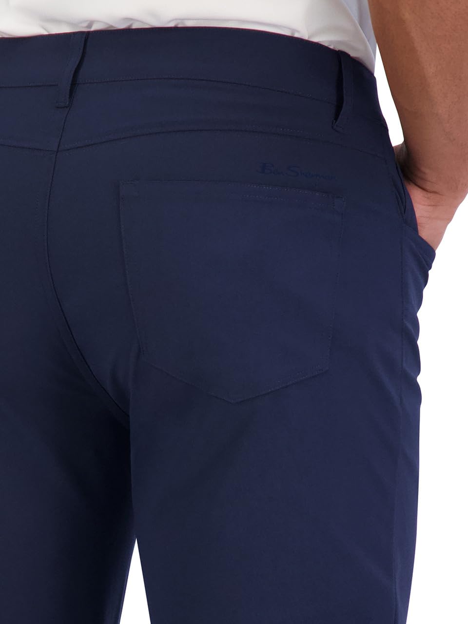 Ben Sherman Mens Performance Golf Pants – Four-Way Stretch, Quick-Dry, Wrinkle-Resistant Casual Pants, Grip Waistband