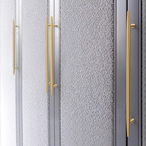 WYNWJ Zieht Griffe Griff, Europäischer Stil Schrankgriffe Massiver Kupferschrank Möbelgriffe Schrankgriffe Schubladengriff Dickes Material 100% Reines Kupfer Gold/Hole Distance 96Mm - Image 7