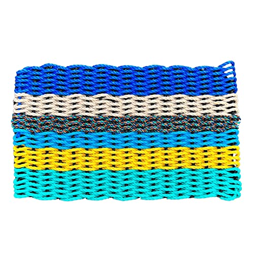 The Original Recycled Lobster Rope Doormat, Handwoven in Maine from Recycled & Scrap Lobster Rope, 18