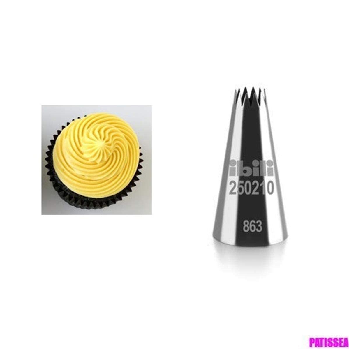 Dr. Oetker 3516 Nozzle Manufaktur Closed Star Nozzle 8 mm Stainless Steel Silver, 5 x 3 x 3 cm