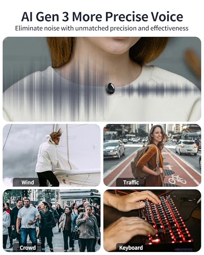 Image of Mini GO 3 Wireless Lapel Microphone for iPhone PC Video Recording | AI Noise Cancellation, Magnetic USB-C Lav Mic for Content Creator, Studio Sound, 35Hour Battery, Charging Case