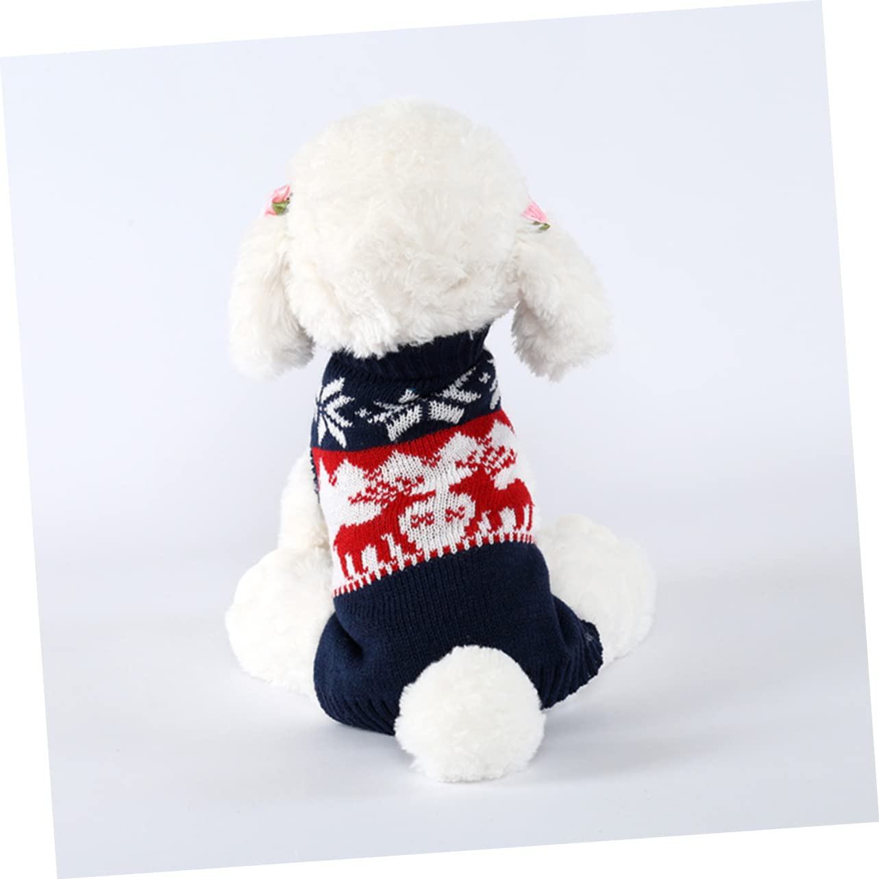 FRCOLOR 2piezas Abrigo De Invierno para Mascotas De Navidad Suéter De Ciervo para Perros y Gatos Ropa Cálida y Cómoda para Mascotas Temporada Festiva