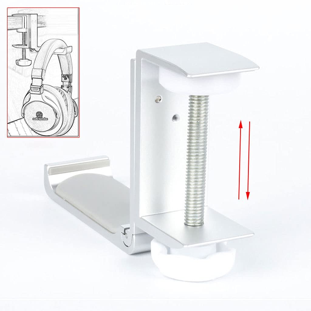 Supporto per Cuffie, Gancio per Cuffie, Blocco di Sicurezza Universale in Metallo con Clip