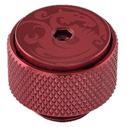 Bitspower G1/4インチ スレッド用 エアーエキゾースト フィッティング(継手) ディープブラッドレッド