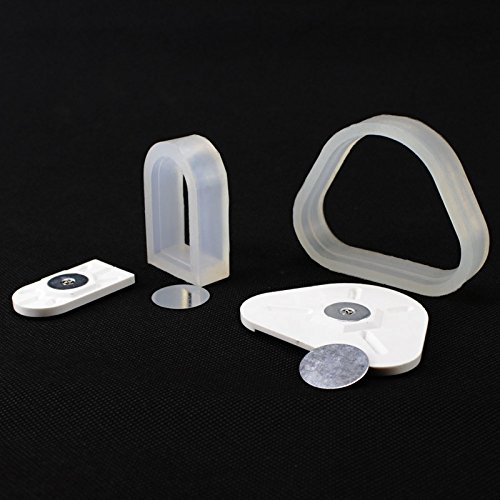 airgoesin Base Model, Dental Lab Magnetic Silicone Plaster Model Former Base Molds 2 Pcs/Set