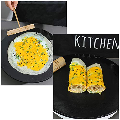 Honorall Ferramentas de propagação de vara Bolo Massa Panqueca Raspador de Ovo Espalhador De Crepe D